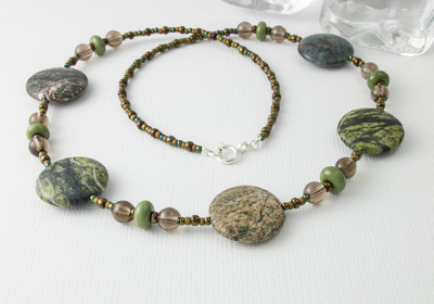 Forest Green Jasper Necklace