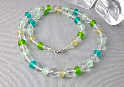 Crystal and Lampwork Necklace