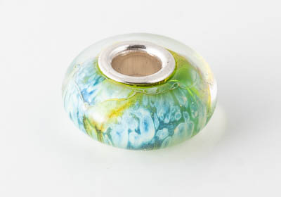 Silver Cored Fritty Lampwork Charm Bead