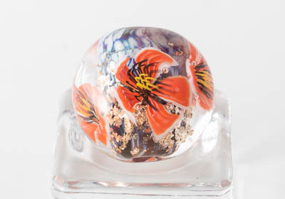 Lampwork Flowery Murrini Bead