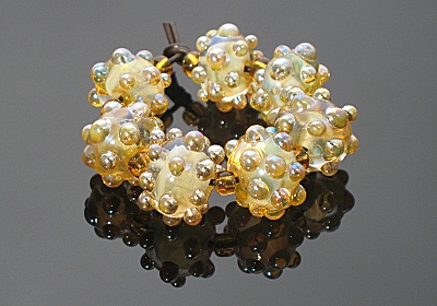 Helio Lampwork Bumpy Beads Helio Lampwork Bumpy Beads