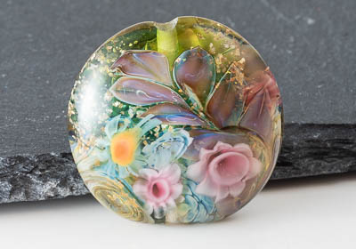 Lampwork Flowery Murrini Bead