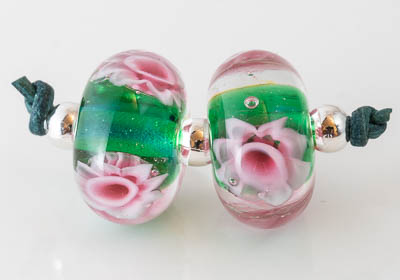 Lampwork Flower Murrini Beads