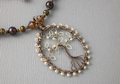 "Woodland" Lampwork Necklace