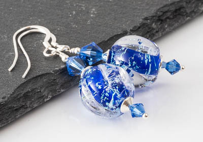 Dichroic Lampwork Earrings