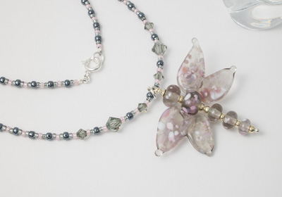 Lampwork Dragonfly Necklace
