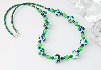 Green Fritty Necklace