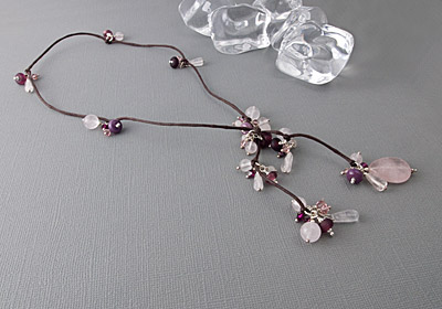 Rose Quartz Lariat