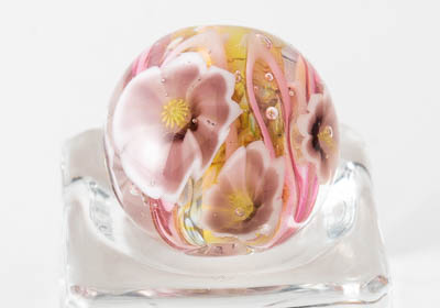 Lampwork Flowery Murrini Bead