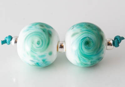 Swirly Lampwork Beads