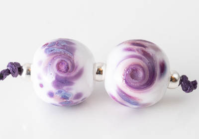 Swirly Lampwork Beads