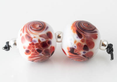 Swirly Lampwork Beads