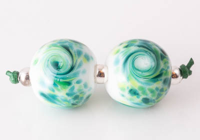 Swirly Lampwork Beads