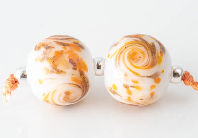 Swirly Lampwork Beads