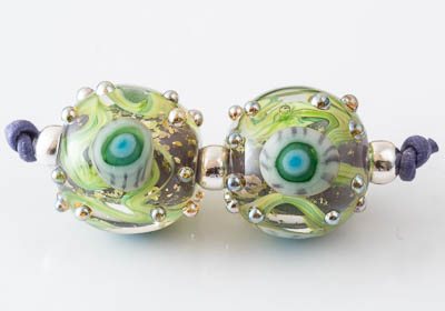 Lampwork Murrini Flower Beads