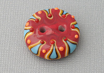 Moroccan Lampwork Button