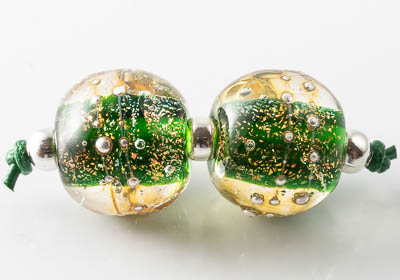 Dichroic Lampwork Beads