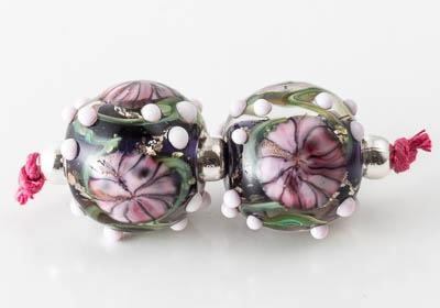 Lampwork Murrini Flower Beads