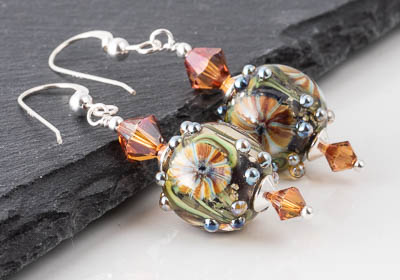 Murrini Lampwork Earrings