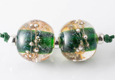 Dichroic Lampwork Beads