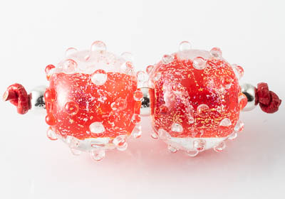 Dichroic Lampwork Beads