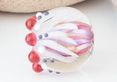 Dahlia Lampwork Bead