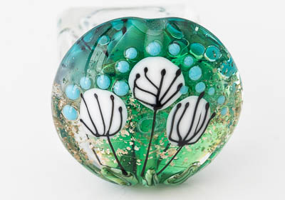 Lampwork Flowery Bead