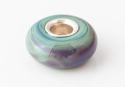 Silver Cored Lampwork Charm Bead