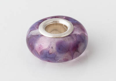 Silver Cored Lampwork Charm Bead