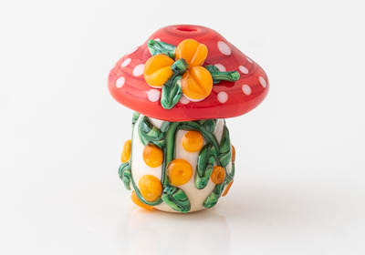 Toadstool Lampwork Bead