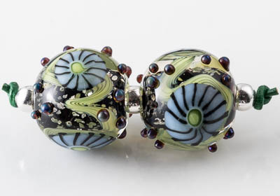 Lampwork Murrini Flower Beads