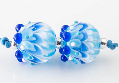 Lampwork Dahlia Beads