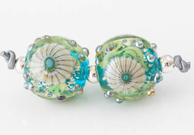 Lampwork Murrini Flower Beads