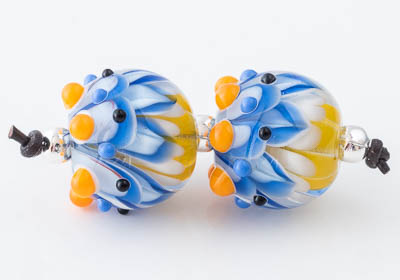 Lampwork Dahlia Beads