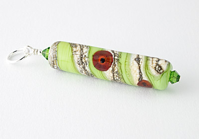 "Poppy" Lampwork Pendant