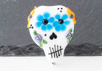 Lampwork Skull Bead