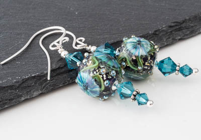 Murrini Lampwork Earrings