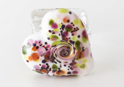 Lampwork Heart Bead