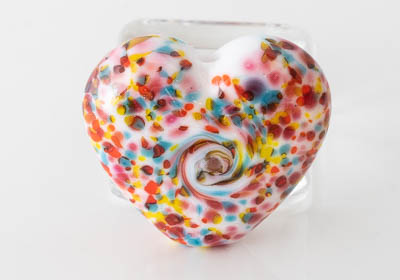 Lampwork Heart Bead