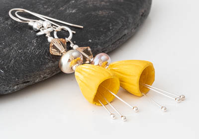 Ceramic Bell Earrings