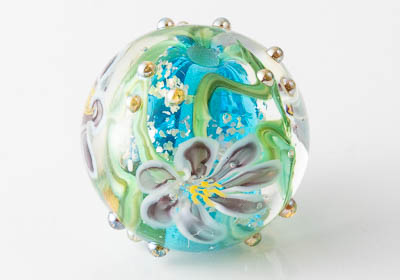 Lampwork Flowery Bead