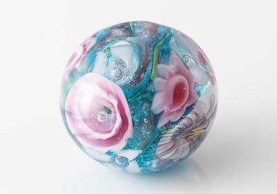 Lampwork Flowery Bead