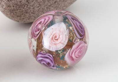 Lampwork Flowery Murrini Bead