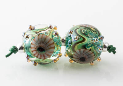 Lampwork Murrini Flower Beads