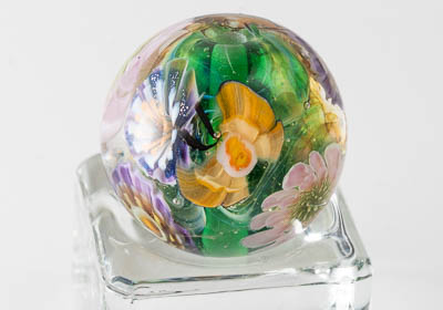 Lampwork Flowery Bead