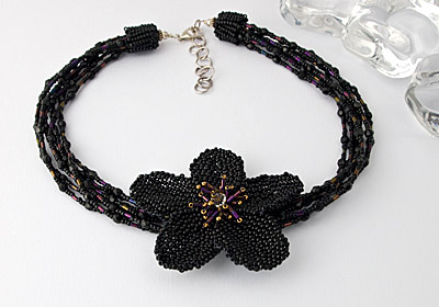 "Nightshade" Beaded Necklace