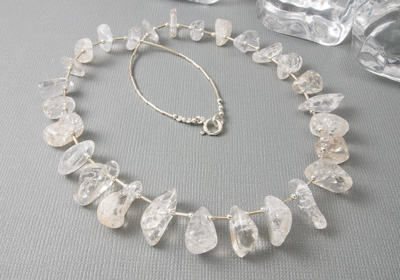 "Ice" Quartz Necklace