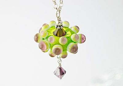 "Green Flower" Necklace