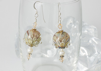 Pastel Dahlia Earrings