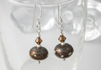 Copper Coloured Earrings